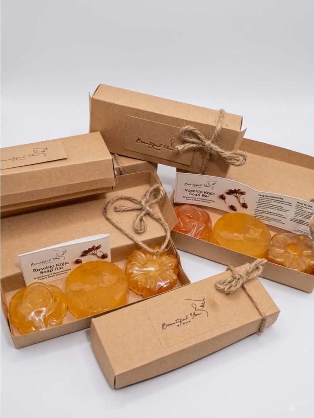 Rosehip Kojic Soap Bar Gift Set - Amber